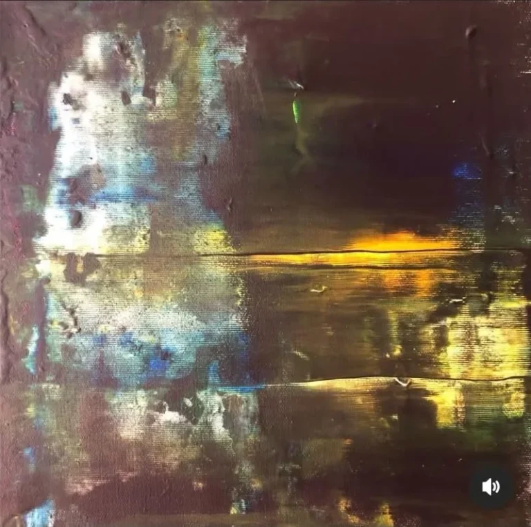 Ombres et lueurs 2025 acrylique toile 40 40 cm
