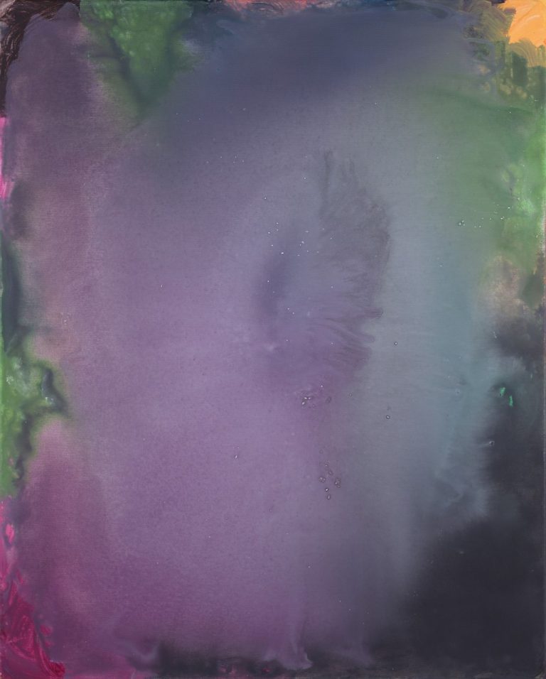 Tableau abstrait de Roy G Sfeir intitulé " Univers violet 2023 ", acrylique sur toile au format 100 x 80 cm qui représente une sorte de ciel envoûtant de couleur mauve et violet assez chaud et douce. On pourrait imaginer un ciel dans un pays chaud. ,